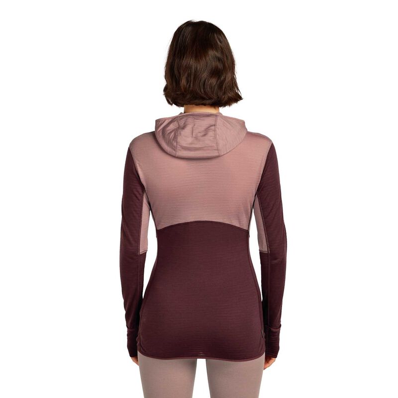 Icebreaker W Merino Blend 200 RealFleece Descender LS Zip Hoodie image number 1